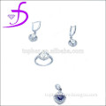 925 silver wedding jewelry set wholesale factory price OEM welcome